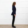 Zadig & Voltaire Navy Blazer With Skull Embellishment