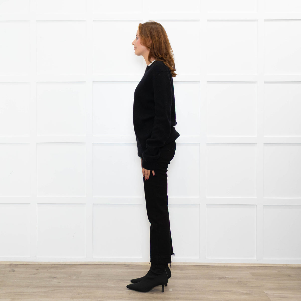 Raey Black Cashmere Blend Oversized Sweater