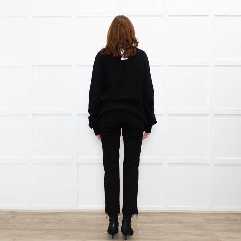 Raey Black Cashmere Blend Oversized Sweater