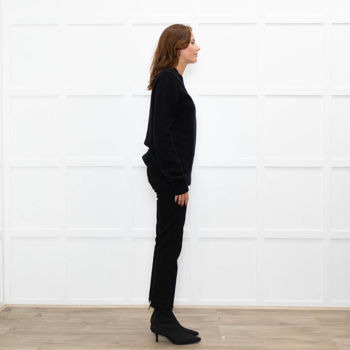 Raey Black Cashmere Blend Oversized Sweater