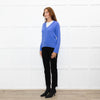 Basics By Chinti & Parker Lilac Wool Blend V- Neck Sweater