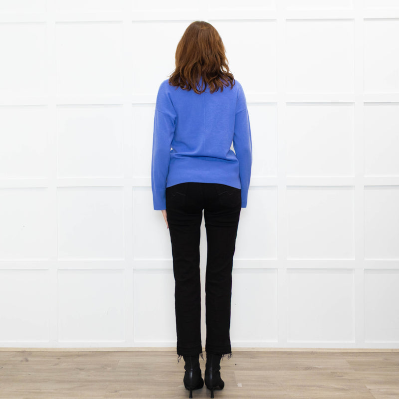 Basics By Chinti & Parker Lilac Wool Blend V- Neck Sweater