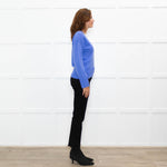 Basics By Chinti & Parker Lilac Wool Blend V- Neck Sweater
