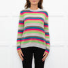 Wyse Multi Stripe Mohair Wool Blend Jumper