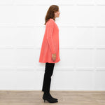 Pure Cashmere Coral Pink Cashmere Cardigan