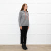 Chinti & Parker Grey Cashmere Blend Hooded Sweater