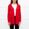 Pure Cashmere Hot Red Fine Knitted Cardigan