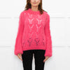 Ganni Bright Pink Mohair Chunky Sweater