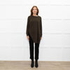 Claudie Pierlot Green Wool Blend Long Front Sweater