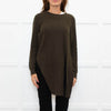 Claudie Pierlot Green Wool Blend Long Front Sweater