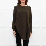 Claudie Pierlot Green Wool Blend Long Front Sweater