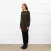 Claudie Pierlot Green Wool Blend Long Front Sweater