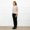 J Crew Beige Embellished Sleeve Sweater
