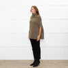 Joseph Olive Green Cashmere High Neck Cape