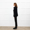 Joseph Black Cotton Fabric Trim Edge To Edge Cardigan