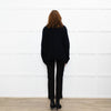 Joseph Black Cotton Fabric Trim Edge To Edge Cardigan