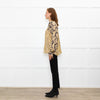 Mes Demoiselles Gold and Black Floral Blouse