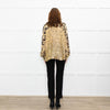 Mes Demoiselles Gold and Black Floral Blouse