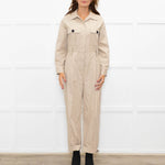 Ba&sh Beige Safari Style Jumpsuit