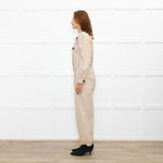 Ba&sh Beige Safari Style Jumpsuit