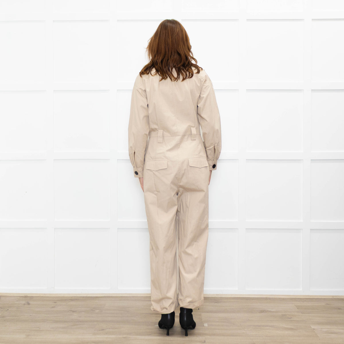 Ba&sh Beige Safari Style Jumpsuit