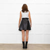 Red Valentino Black Leather Belted Skirt