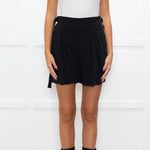Red Valentino Black Pleated Shorts