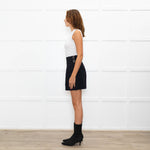 Red Valentino Black Pleated Shorts