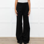 Nili Lotan Black Wool Wide Leg Trousers
