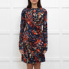 Peter Pilotto Red And Blue Pattern Long Sleeve Dress