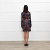 Peter Pilotto Red And Blue Pattern Long Sleeve Dress