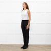 Sandro Black Velvet Waistband Trousers
