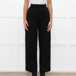 Bayse Black High Waisted Cargo Trousers