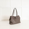 Longchamp Taupe Shoulder Bag With Detachable Purse