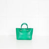 Victoria Beckham Green Liberty Croc Effect Tote Bag