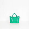 Victoria Beckham Green Liberty Croc Effect Tote Bag