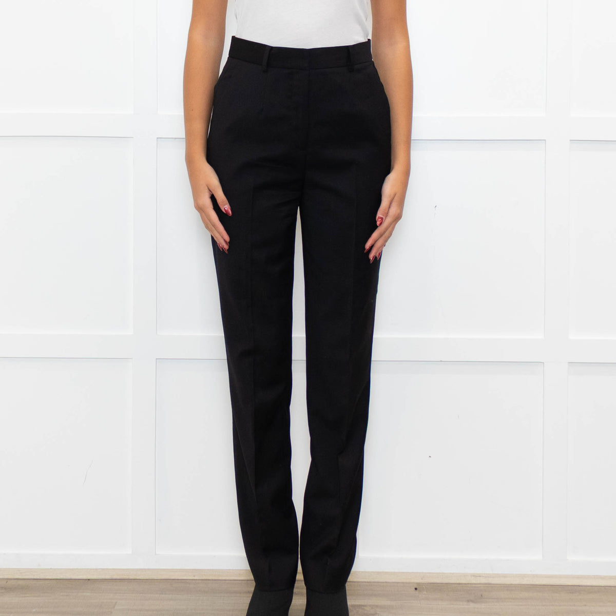 The Kooples Black Fine Wool Trousers