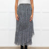 Suncoo Silver Lurex Wrap Skirt