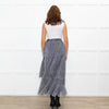 Suncoo Silver Lurex Wrap Skirt