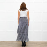 Suncoo Silver Lurex Wrap Skirt