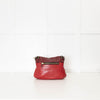 Anya Hindmarch Red Burgundy Maxi Zip Crossbody Leather Bag