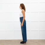 Khaite Blue Hewitt Large Pocket Front Jeans