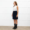 S Max Mara Navy Wool ALine Skirt