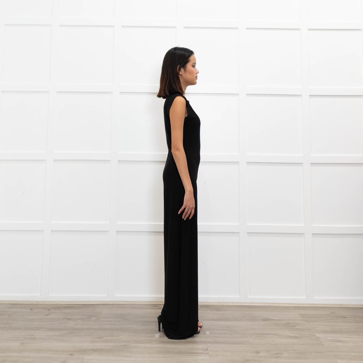 Norma Kamali Black Wide Leg Jumpsuit