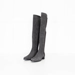 Stuart Weitzman Grey Suede Over The Knee Boots