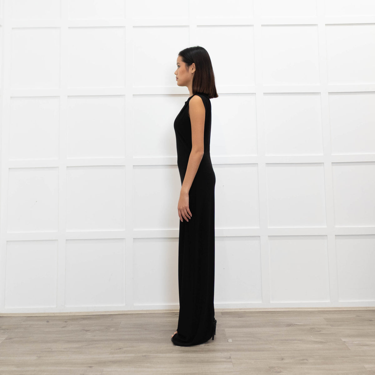 Norma Kamali Black Wide Leg Jumpsuit