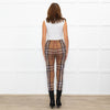 Burberry Brown Checked Leggings