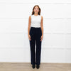 Ba&sh Navy Cord Patch Pocket Wide Leg Trousers