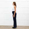 Ba&sh Navy Cord Patch Pocket Wide Leg Trousers