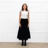 Aspiga Black Stretch Corduroy Peplum Skirt